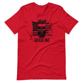 American Wave T-Shirt - Red
